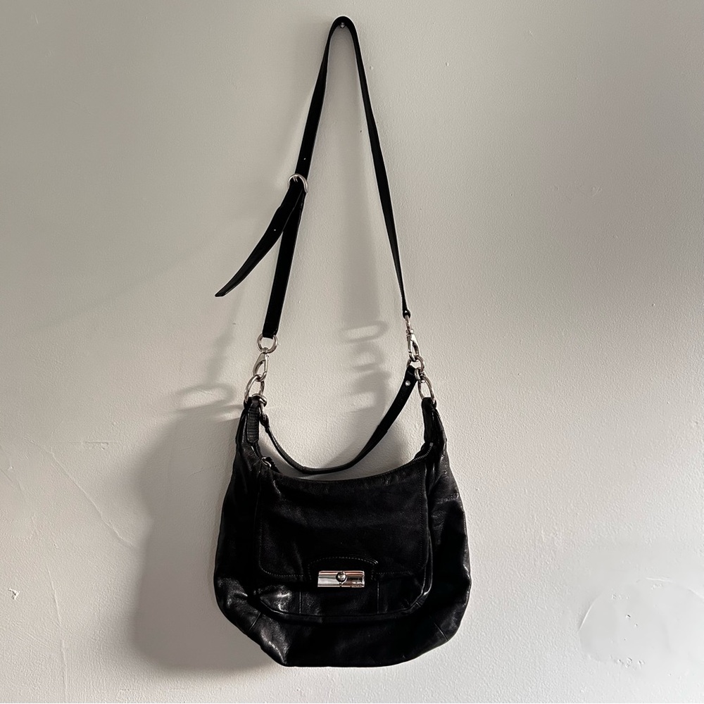 Coach Black Leather Shoulder Bag